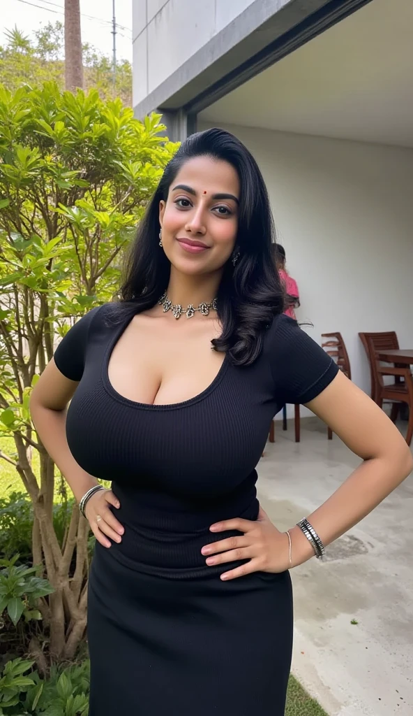 Beautiful cute wet, with thick thighs and a curvy waist, wearing a beautiful Indian dress, ((low waist)), (tied wet hair)), (( beautiful Indian dress)) , bindi on forehead, highly detailed, depth of field, cinematic lighting, intricate, ((26yo, gorgeous face, model, makeup)), gorgeous Indian woman in outdoor wearing blouse, fair skin, makeup, curvy, tall, hourglass figure, seductive , ((looking at left)), jewelry, black hair, ((big :1.0)), ((wide hips:1.1)), full figured, seductive, photorealism, hyper realistic, full face Blush, ((seductive face)) , (Voluptuous model embodying the spirit of a JRPG heroine), (Slim fit body accentuating her curves), (Huge breasts, subtly emphasized for realism), (Best quality rendering in 4K, achievable in 8K, high resolution), (Ultra-detailed and photorealistic: 1.37), (Studio lighting, casting soft shadows and illuminating every detail), (Sharp focus on the model's captivating features), (Physically-based rendering bringing depth and texture to her skin), (Digital art artfully blending reality and fantasy),showing heels, full body view, pishachini, gothic, horror, thick eye liner, standing,((Fully open bra ) perfect pink eyes, fantastic face, Indian, beautiful appearance, ((Red lips, glowing eyes , heir of curve 1.5)), ((beautiful details very large chest )), (Straight and ultra huge round neckline, no sagging of the chest), vintage Saree, red lips, sultry, ponytail, 4K, HD, standing, full front pose, from front, ((((FULL frONt POSE)))), ((wearing Jewelry, necklace, bangles,)), (((WEARING BLOUSE))),dynamic posing, (WALKING DOWN HALLWAY OF FUTURISTIC SPACE STATION:1), (BRIGHT LIGHT WHITEROOM:1.3), SUPER TEXTURE, UNREAL ENGINE 5 RENDER, PHYSICALLY-BASED RENDERING, ULTRA HIGHT DEFINITION, 16K, 1080P, subtle smile, (((arogant posing like princess))), Fit, latex body colour saree VEIL, Big lips, full body picture , BBW Wet curvy, wet Desi woman showing her big ass in sexy THONG pattern sexy lingerie and showing cleavage and in nose r