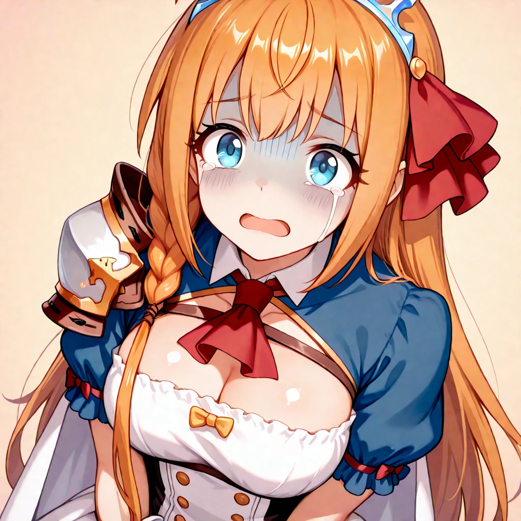 Hands on the stomach