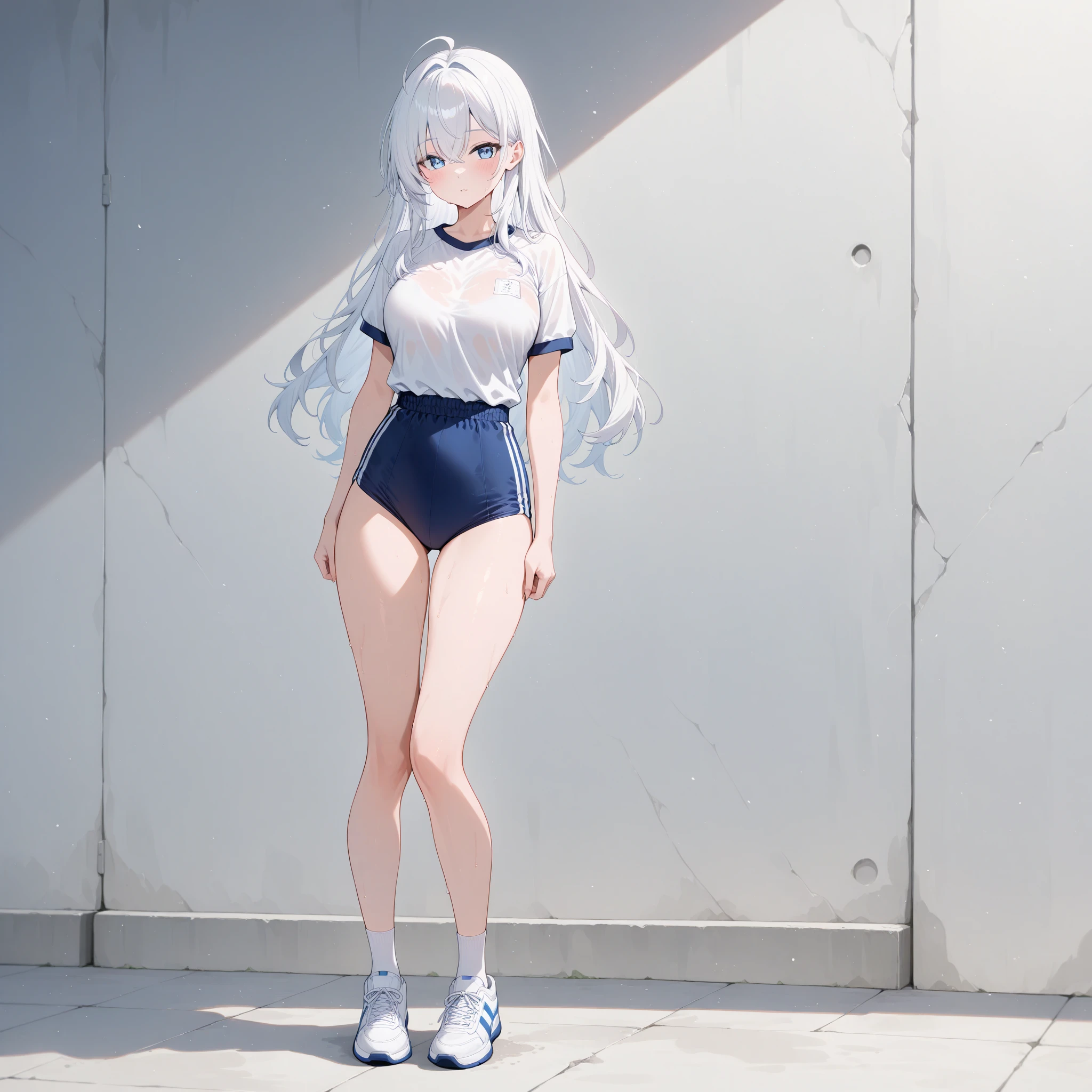 pieces fly、masterpiece、highest quality、Super detailed、High resolution、High resolution、8K portrait、Unity 8k壁紙のHigh resolutionCG、unity 8k wallpaper、cute type little:1.5、upon:1.5、Highly detailed CG unity 8k wallpaper、realistic、real person、cute type little、 portrait photography、shiny skin、High resolution、(:1.2)、(1 girl)、beautiful clear eyes、very detailed explanation、delicate face、nice lips、slender body、Middle milk is the same thin waist、thin legs、(Poolside:1.6)、1 girl, cute type, perfect face, seriously, (blush:1.5),(silver long hair:1.3),((there are many people nearby:1.4)),Middle milk is the same,((navy blue school swimsuit:1.5)),(((tits topless:1.5))), (((I have nipples))), Detailed description vagina,show vagina,spread legs,spread ,(((Orgasm in the vagina:1.5))),((open your legs:1.5)),((get your knees up:1.5)),((grab knee:1.3))