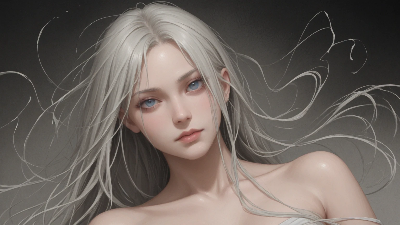 score_9, score_8_superior, score_7_superior, High-resolution CG illustration,A masterpiece in 32K resolution,Highest quality,it is really amazing,Very detailed,Ultra-high resolution,Ultra-realistic,Realistic,Increased depth of field,Cinematic lighting,
Elegant mature Japanese woman,
Shiny silver hair,Wavy long hair,Showing his forehead,god々Beautiful,Ultra-detailed and beautiful face,Sensual look,Beautiful dark brown, moist eyes,Pitch black eyes,Glowing, moisturized skin,Translucent white skin,born々New skin texture,Great proportions,
Elegant wine-red slit dress,spaghetti straps,Deep slit,Detailed and beautiful lace decorations,born地の柔らかな質感,
Black panties,
Black Stockings,
A dark and blurry night background,Dark overcast sky on a dull night,Dark clouds filling the sky,Thundercloud,Coastline at night,Golden reflections on the sea surface,delay々A desolate sandy beach that continues,
Dramatic Angle,
