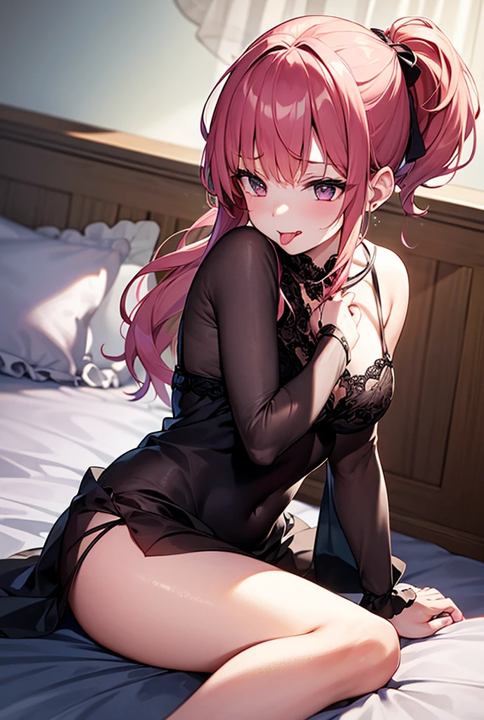 sexy costume、exposed、on the bed、Cowgirl、embarrassing、feel、writhe in agony、Drool、Bewitching figure、Take off your costume、naked、Costume torn、get angry。naked。