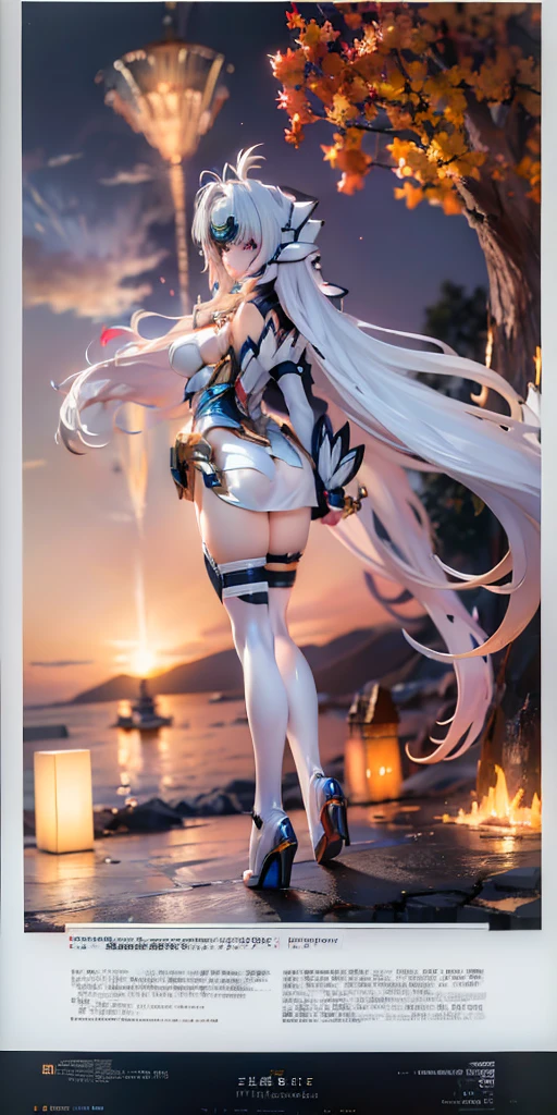 Side ponytail, ((Nahida \ (Genshin Impact\))), multicolored hair, (hair between the eyes)), gray hair, green hair, green eyes, ((flat chest)), (photorealistic: 1.4), (masterpiece: 1.4), (best quality: 1.4), 1 girl, ultra high resolution, (((detailed facial features)), (((full body)), small hands, Kpop idol, egyosar,, ( ulzzang-6500-v1.10.66),((Cruciform pupil)),When you look at the viewer,((Pointed ears)),(Sunlight),(Beach: 1.31)(Wed: 1.41),Standing on one leg,From the side,(((Flat chest)),Plane of symmetry,Between legs