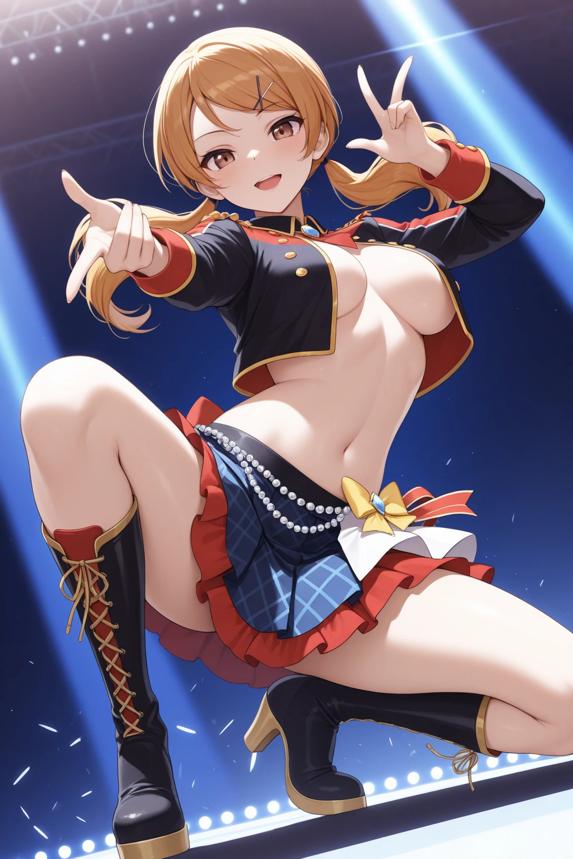 (best quality,4k,8k,highres,masterpiece:1.2),ultra-detailed,(realistic,photorealistic,photo-realistic:1.37),colorful,anime style,high saturation,vibrant colors,sharp focus,detailed face and eyes,detailed background,perfect lighting,girl,high school student,standing alone,visible from head to toe,pleated skirt,white shirt,holding a talisman. (masterpiece, highest quality, highest quality, official art, beautiful and aesthetic:1.2), (1 girl), very detailed目, (fractal art:1.3), colorful, most detailed, (perfect face), shiny skin, HDR, milky way, (light streaks), striking visuals, (dynamic streaks, Path of Light:1.2), bright colors,((巨大なtits、tits、cleavage、Erect nipples are clearly visible、erotic face、Open your legs to emphasize your pants、thighs)) 、highest quality,In 4K,8K,High resolution,debris flies:1.2,Super detailed,reality:1.37, ticker,ticker,studio lighting,Ultra-fine painting,titsのシャープなフォーカス,Physically based rendering,extreme details,Professional specifications,Vividness and color、view from below,Have sex from before,masterpiece,Showing off her perfect and erotic white thong panties in Fulco)),((lewd panties))、美しいthighs、Low - Angle:1.4、highest quality, very detailed,Beautiful smile、big breasts、adultery、camel toe