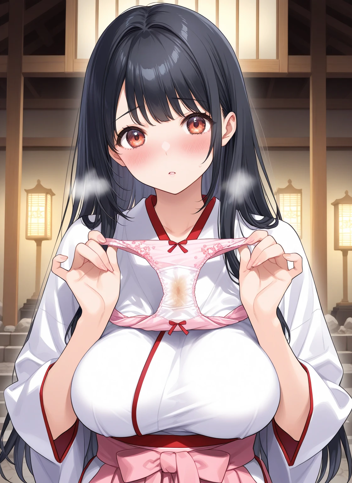 High resolution, masterpiece, Highest quality, Cinematic lighting, Eyes visible through hair, See-through, Shine, Gold hair band, Non-traditional Shrine Maiden, Black short skirt, Menhera, Menhera女, Menhera女子, Twin tails, Wide sleeves, nakedの肩, Black waist ribbon, Hair Clip, Dark grey hair, (1 Girl), Dark grey hair, A light smile, Non-traditional Shrine Maiden, Ahegao, blush, vapor, Sticking out tongue, blush, Drooling, Sweat, saliva, Nipples, (NSFW:2), During pregnancy, (vagina,Sex:1.3), (gang rape 7:1.5), Skirt Lift, Clothes lift, (Photorealistic:1), Portraiture, cute, young, Professional Lighting, Sex, ual intercourse, Knee-high socks, (naked)