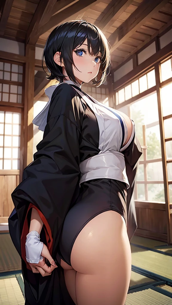 top quality, (Masterpiece: 1.3), (Maximum resolution: 1.2), (Ultra HDTV: 1.2), Cinema light, Ultra HDTV, (Detailed eyes and skin), (Detailed facial features), HDR, 8k resolution, Sharp Focus: 1.2, (( macho pose kneeling down on one knee , raising her right arm , flexing her biceps:1.4)), (muscle posture, cute), (dynamic pose), (dynamic angle) , Perfect style, beautiful face, accurate, anatomically correct, highly detailed face and skin texture, detailed eyes, light green eyes, double eyelids, thin eyebrows, glitter eyeliner: 1.2, natural cheeks, glossy skin, fair skin: 1.2, (glossy lips: 1.4), (heart shaped pupils) BREAK first-person-view, ((Wearing a happi coat and loincloth as underwear:1.6)), ((The happi coat is a red kimono-style jacket with black trim and a festival symbol, loincloth is thick, white cloth made of cotton:1.5)), (smiling full of compassion:1.2), (smiling full of love:1.2), ((very cheerful expression:1.6)), innocent and Cute girl, ( shiny blonde hair), ( putting her hair up in a bun :1.6), (put on headband made from twisted towel on her head), BREAK ((Full body shot: 1.8)), (focus on her biceps), (medium large breasts:1.2), (((at the japanese festival : 1.2)), (very intimate relationship),