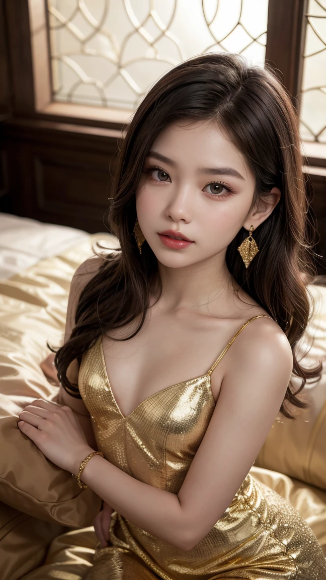 gorgeous　Bed　crown　gold
