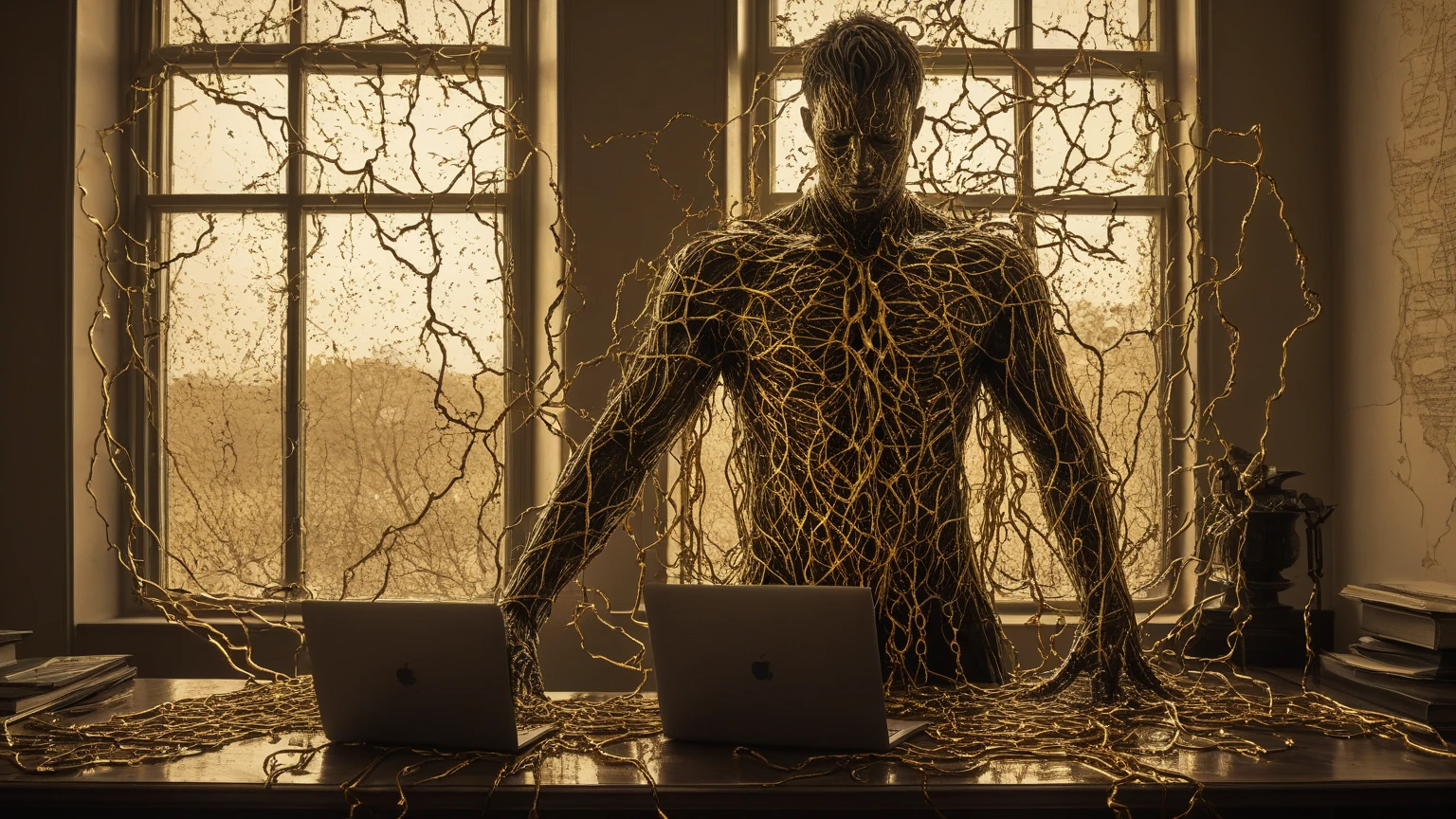 [(wire-maned (((19-year-old electric scribe))) with nodes on fingertips], [inscribing future tales]:1.1) (upon a vast canvas of interconnected circuits, glowing with tales of volts and visions:1.3)