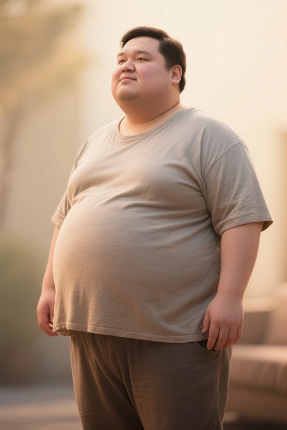 Hu Tao Gorda, brazos obesos, estomago obeso, piernas obesa, papada, gran pansa, Fat motionless, morbidly obese, mala salud, poor anatomy, gota, super gross proportions, grasa, lonjas, mal cuerpo, obesidad moribida
