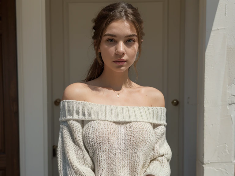 (((anorexic girl))),15 year old woman. ((full body)), curly hair,(emwats0n:0.99), a beautiful woman, (modern photo), ( off-sweater shoulder),((plain background transparent white)), 85mm, (analog, cinematic, film grain:1.3), detailed eyes, painted lips, necklace, (epicPhoto), (looking at viewer), (((transparent short dress )))