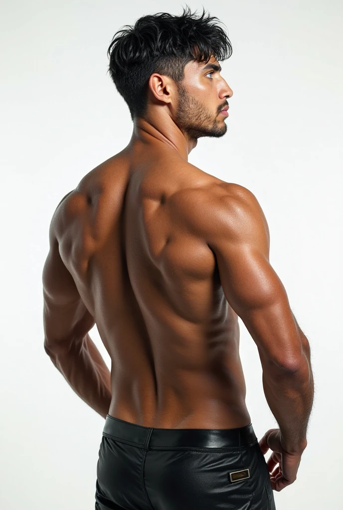 Korean fitness model with a voluminous body