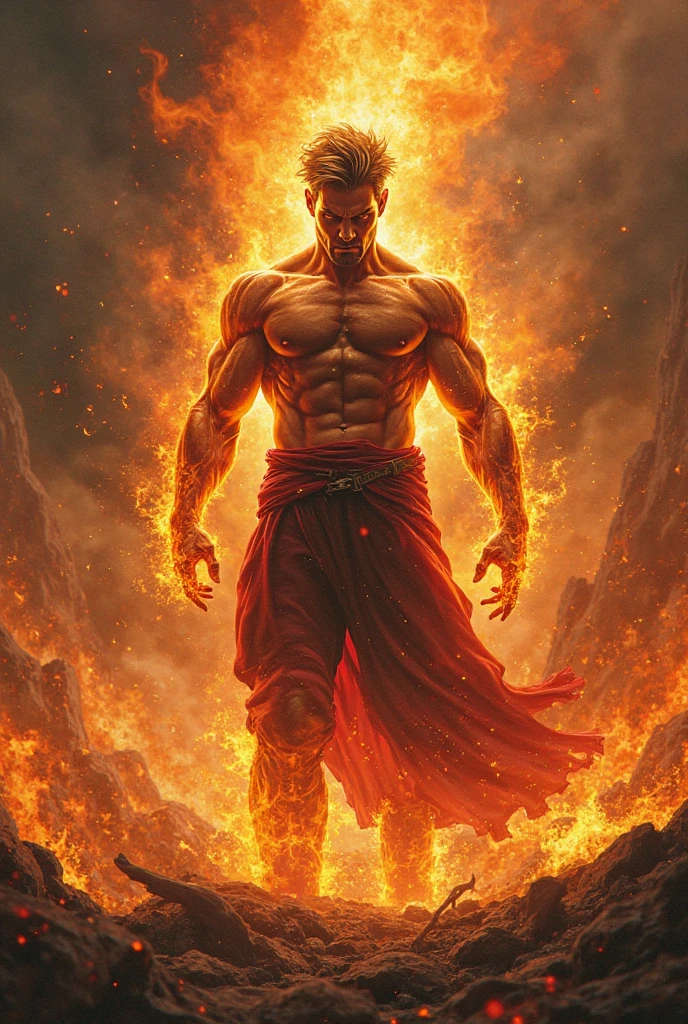 Colin O' Donoghue as a fire god