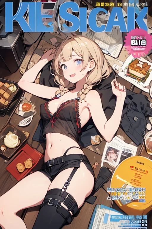 (woman)(15 years old),(young),Baby Face,American,(masterpiece,Highest quality),(Perfect Face),((stomach)),((Underboob)),(Blonde,long hair),ボロボロのcamisole,Torn clothes(camisole),(Underboob),Damage shorts,Tattered shorts,Flat Chest,(belly button),belly button出し,stomach,arm,(ミニcamisole),Micro length(Denim shorts),(Open button),(barefoot),(Metropolis)、Center Street