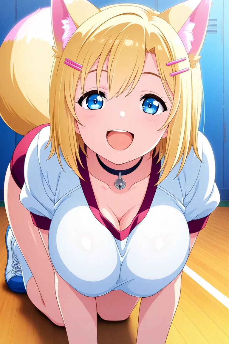 Eri Ayase、Best image quality、High resolution、masterpiece、super high quality、Spread your legsしゃがむ 、Thick thighs 、Spread your legs、Patterned bra、patterned panties、Very large 、Cowboy Shot、Low Angle、Blushing、4K quality、No clothes、Big Ass、Zoom in on the lower body、Wearing black knee socks、Pubic hair growth、My crotch is wet with love juice、Shooting from below、smile、Blushed、Large Breasts、kitchen、Orgasm Face、Embarrassed face
