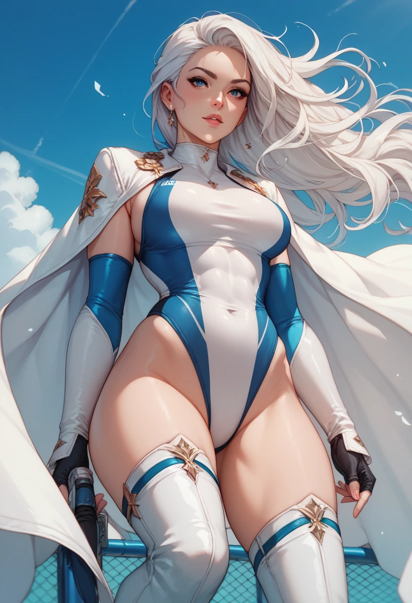 (Masterpiece, 4k resolution, ultra-realistic, very detailed), (White superhero theme, charismatic, there's a girl on top of town, wearing sexy costumes, she's a superhero), [ (25 years), (long white hair:1.2), full body, (blue eyes:1.2), ((Spider-Man pose),show of strength, jump from one building to another), ((sandy urban environment):0.8)| (cityscape, at night, dynamic lights), (full moon))] # Explanation: The Prompt mainly describes a 4K painting of ultra-high definition, very realistic, very detailed. It shows a superheroine at the top of the city, wearing a Spider-Man costume. The theme in the painting is a white superhero theme, the female protagonist has long white hair, is 25 years old and her entire body is shown in the painting. In terms of portraying the actions of superheroines, spiders are employed,Sfw, moaning in pain, feeling pain, tears flowing, crying in pain, crop top, ripped jeans, sfw, sleeping beauty lying on her back, wet skin and hair, hard breasts, dark blonde hair, long straight hair, European youth, perfect body, open (perfect body, little ke), fashion photorealism,  high definition sysie details, (((from below))), photography, sharpness, single 850 4, koda850 k portrait camera, f1.6 lens, rich color, hyper-realistic texture, spectacular light texture, surreal art, Cinestil 800 fashion engine, grimaces of pain, (hyperrealistic), (illustration), (high resolution), (8K), (extremely detailed), (best illustration), (beautiful detailed eyes), (best quality), (super detailed), (masterpiece), (wallpaper),  solo, (dynamic pose), (illustration), (high resolution), (8K), (extremely detailed), (best illustration), (beautiful detailed eyes), (best quality), (super detailed), (masterpiece), (wallpaper), (camel fingers) (no panties), (no bra) (open legs)