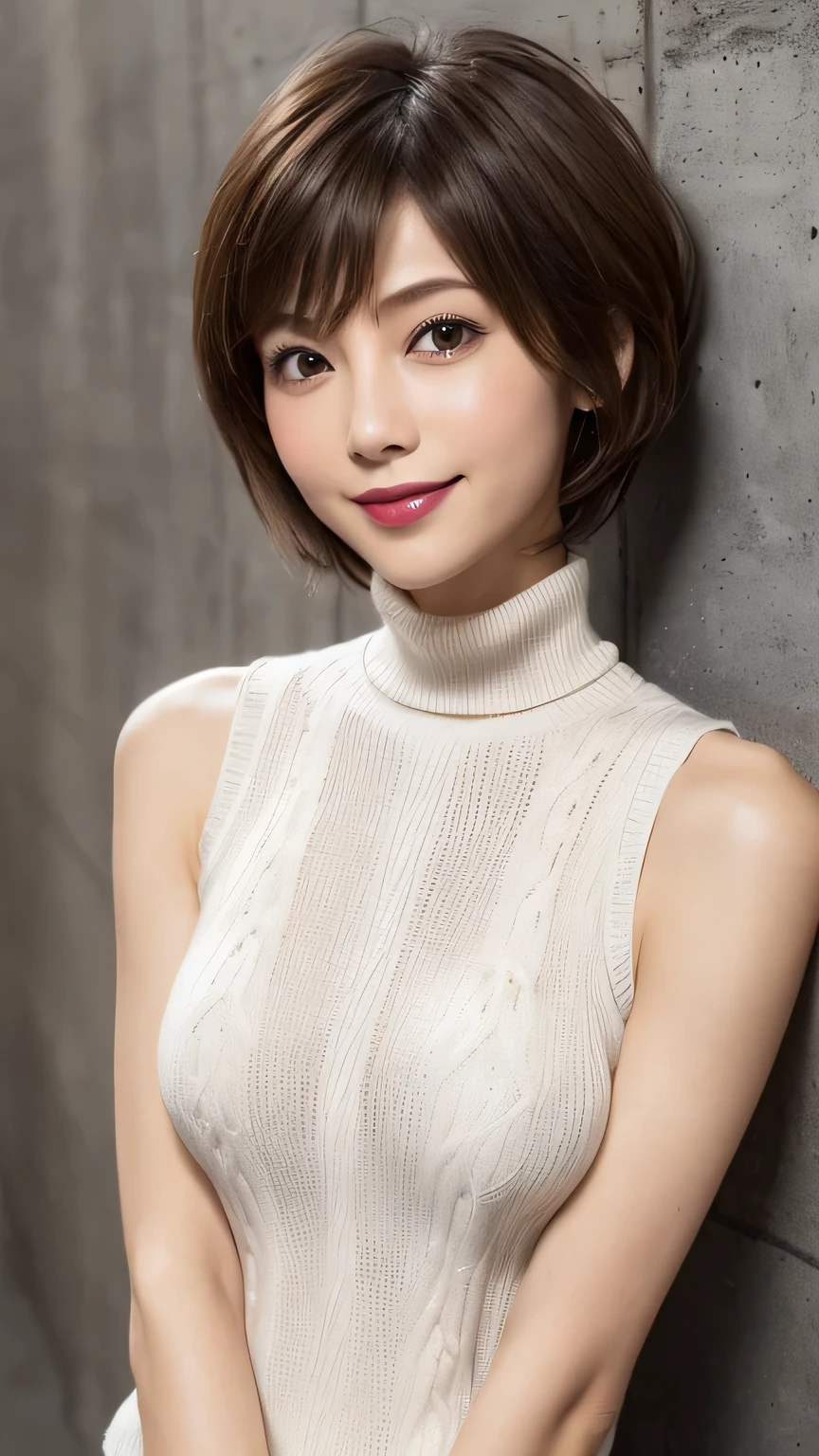 (goddess-like happiness:1.2), If the idol, 13years一人, Ponytail, (Raw photo:1.2), (Photorealistic:1.4), (masutepiece:1.3), (intricate-detail:1.2), tome&#39;tome&#39;it&#39;s delicious, beautiFul detailed, (Detailed eyes), (detailed Facial Feでures), (turtleneck swede), Pettomee, Small breasts, Narrow waist, (up looking_で_viewer:1.2), big circle earrings, slim_Legs, (skinny), (Best Qualtomey:1.4), (超hight resolution:1.2), cinematric light, Detailed view of outdoor ion), (lipgloss, Eyelashes, Best Qualtomey, 超hight resolution, depth oF Field, Caustics, Broad lighting, Ural shading of n, 85 mm, F/1.4, ISO 200, 1/160s:0.75), Dynamic Pose,high details, High qualtomey, awardwinning, Best Qualtomey, hight resolution, 8K,13years, Junior high school girl, ( short-hair:1.5), Delicate body,、(huge-breasted:1.4)