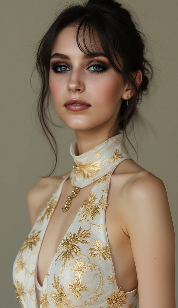 <lora:Julia_Mikhalkova:0.75> Tim Walker style award winning intrinsic detail dreamscape photo-art high fashion portrait style of a female supermodel with stylized modern hair in John Galliano fashion design in a high fashion studio, hd, 8k, (intricate details, hyperdetailed:1.15) (skin texture:1.2)