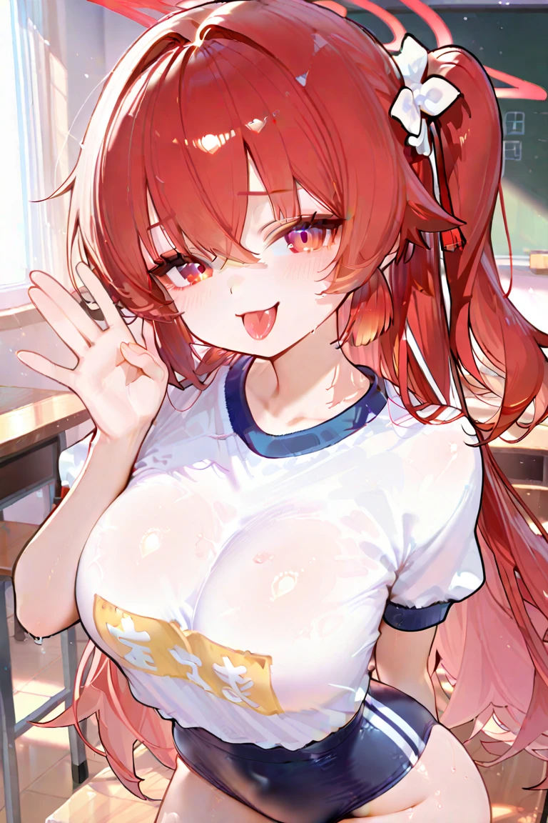 solo, 1girl, nsfw,  itsuki nakano, bangs, Blue eyes, hair between eyes, ahoge, red hair, Long Hair, star \(symbol\), hair ornament, star hair ornament, empty eyes ,large breasts, nipple,  ,factory, Heavy snowfall area　frozen (Sweating profusely, Love juice, Wet Woman, female ejaculation) crying mountain Alone, crying, Naked,  , Peeing, lactation, projectile lactation