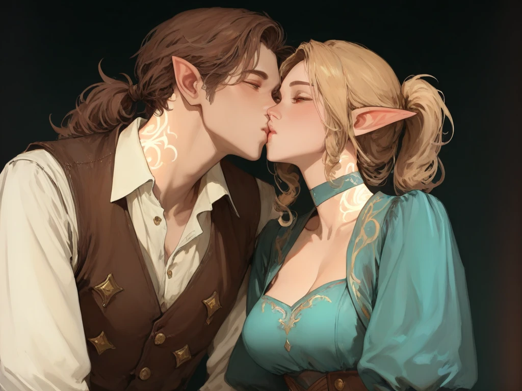 Masterpiece, stunning realistic, movie sex scene, best quality, Sharpness, 2 girls, princess zelda, lying on top of each other, kissing in bed, large breasts,, tongue kiss, closed eyes,full body (2girls, Zelda), short tight dress, sleeveless, cityscape, heavy rain,storm, dusk,dawn, twilight,sunset, full body, soaking wet, sensual body, closed eyes, (silhouette:1.2), wet ground, full scale portrait, total body, both faces kissing in frame