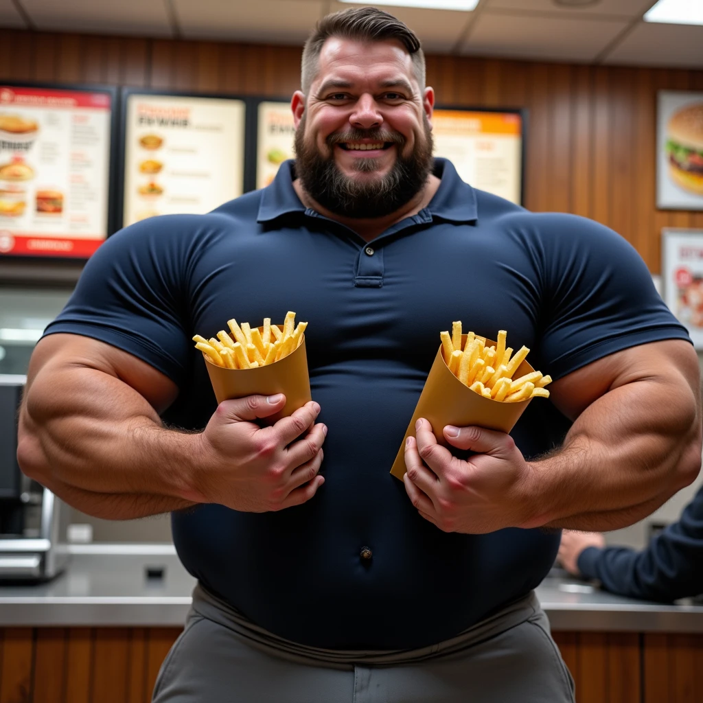 1boy, giant, model shoot style, illuminating light, strong body, bulk, large size, sitting & eating bread, in the white interior room, nude, white triangular underwear, prominent bulge, big, brutalmass, giant, muscular body, bulk, massive body, large meaty body size