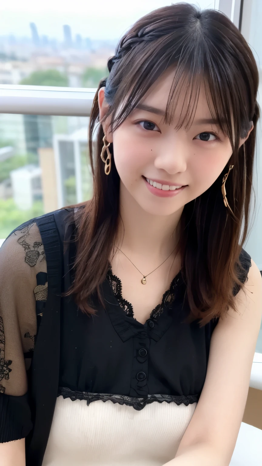 Highest image quality、masterpiece、Beautiful woman、Japanese、25 years old、whole body、inside the train、(master piece:1.3)、(In 8K、photorealistic、Live shooting、highest quality:1.4)、(girl)、beautiful expression、(real-looking face)、(black hair、Realistic eyes beautiful details、(realistic skin)、(black_bra,best quality)Shiny_Hada、There is a cleavage in the chest、disorganized、Charm、super resolution、Super realistic、high details、golden ratio、straight face、long、loose perm、綺麗なJapaneseの女性、(The whole body is reflected、frontage)