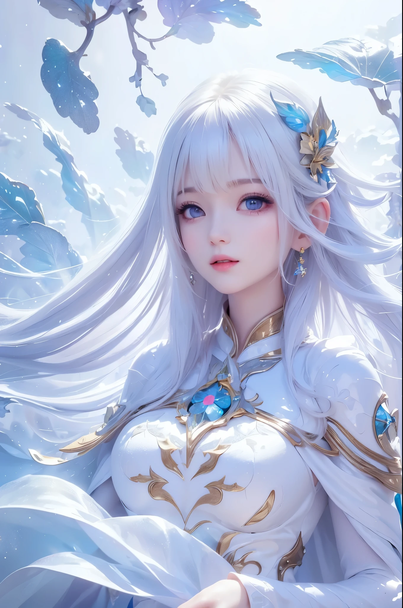(photorealistic:1.8, highest quality:1.8,8K masterpiece:1.8,High resolution,muste piece:1.8),One 23 year old woman,(messiah metallic gold leotard,choker),beautiful thighs,details face,detailed lip,beautiful detailed blue eyes:1.7,double eyelid:1.6,long eyelashes,beautiful skin:1.8, (looking at the camera:1.5),(View from the front:1.3),( midium hair:1.2,twin tails,Beautiful shining blue blonde hair:1.5), expression(Disdainful:1.3,face turns red:1.3),Pause(Seductive pose:1.5),(Full chest:1.3),background(snowy mountain area:1.5),detailed hands:1.5,detailed fingers:1:5,normal foot:1.5,(cameltoe)