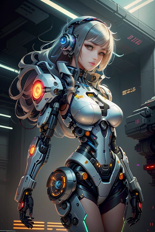 anime girl with a sci - futuristic costume and a sci - futuristic weapon, cute cyborg girl, advanced digital anime art, perfect anime cyborg woman, digital cyberpunk anime art, high quality digital concept art, beutiful girl cyborg, mechanized valkyrie girl, cyberpunk anime girl mech, beutiful white girl cyborg, cyborg girl, perfect android girl