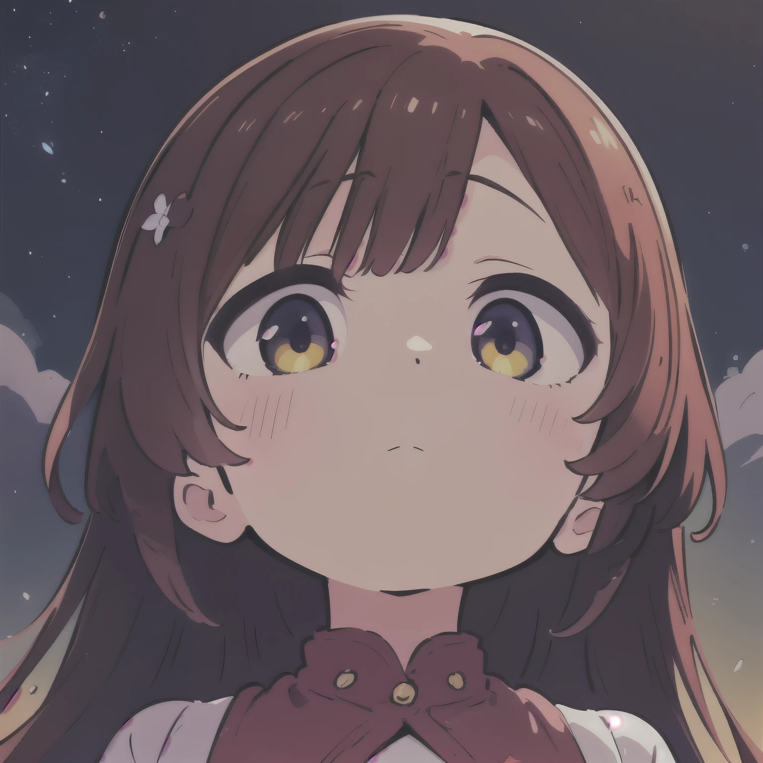 lost in contemplation under night sky, detailed portrait of a person, pensive expression, looking up at the stars, with wispy clouds in the night sky, warm lighting, cinematic, oil painting, masterpiece, ultra-detailed,4K,HDR,physically-based rendering,vivid colors,dramatic lighting,atmospheric