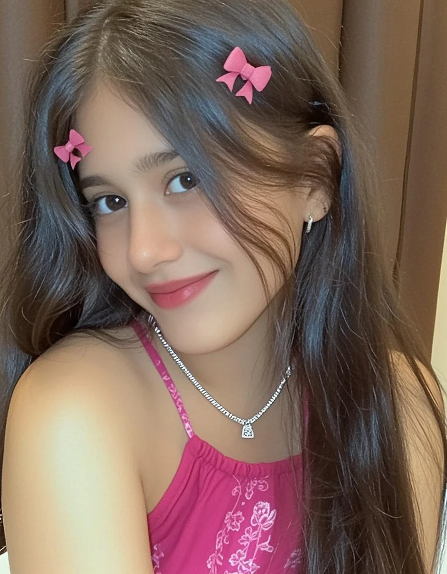 A teenager cute indian girl, home at sofa, wearing bra , perfect shape, perfect realistic cute face,