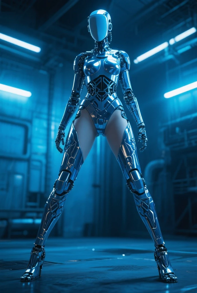 highres,absurdres,masterpiece,best quality,original,extremely detailed CG,extremely detailed wallpaper,perfect lighting,standing on the stage,looking at viewer,1girl,blurry background,bare hands,
<lora:0215 Cyborg skeleton 2_v1:0.6>,ruanyi0215,robot,high heels,