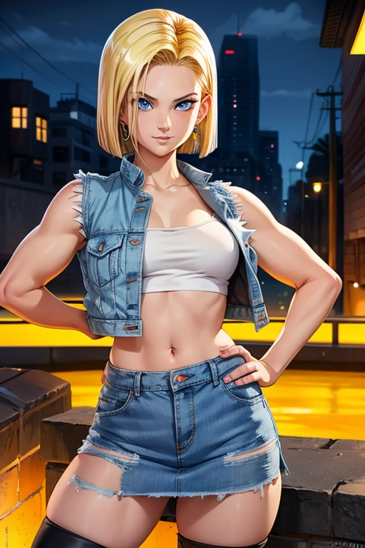 8k、A woman wearing a blue and white pink casual outfit is taking the photo.、smooth CG art、glossy white skin、8K high quality detailed art、Photorealistic anime girl rendering、fan art best art station、The character is in a natural pose、Beautiful and attractive receptionist woman、Elegant laughter pose、smooth digital concept art、highly detailed characters、white shiny skacy art,character art、blonde short perm hair、slim muscular body、red and black jeans、Gari macho、超A high resolution、surreal、split blue eyes,Sexy,laughter,I have a fancy knife,masterpiece,Photorealistic RAW photos of the highest quality。Backlight, cinematic lighting, film grain, to be born, 50mm lens, Nikon D850,realistic skin,fantasy art,character art,ultra high resolution,muscular slim body,Muscular thin lower body,Stroll through the medieval town,In front of the big fountain,pink costume,