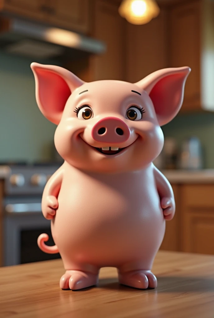 Porky pig, happy