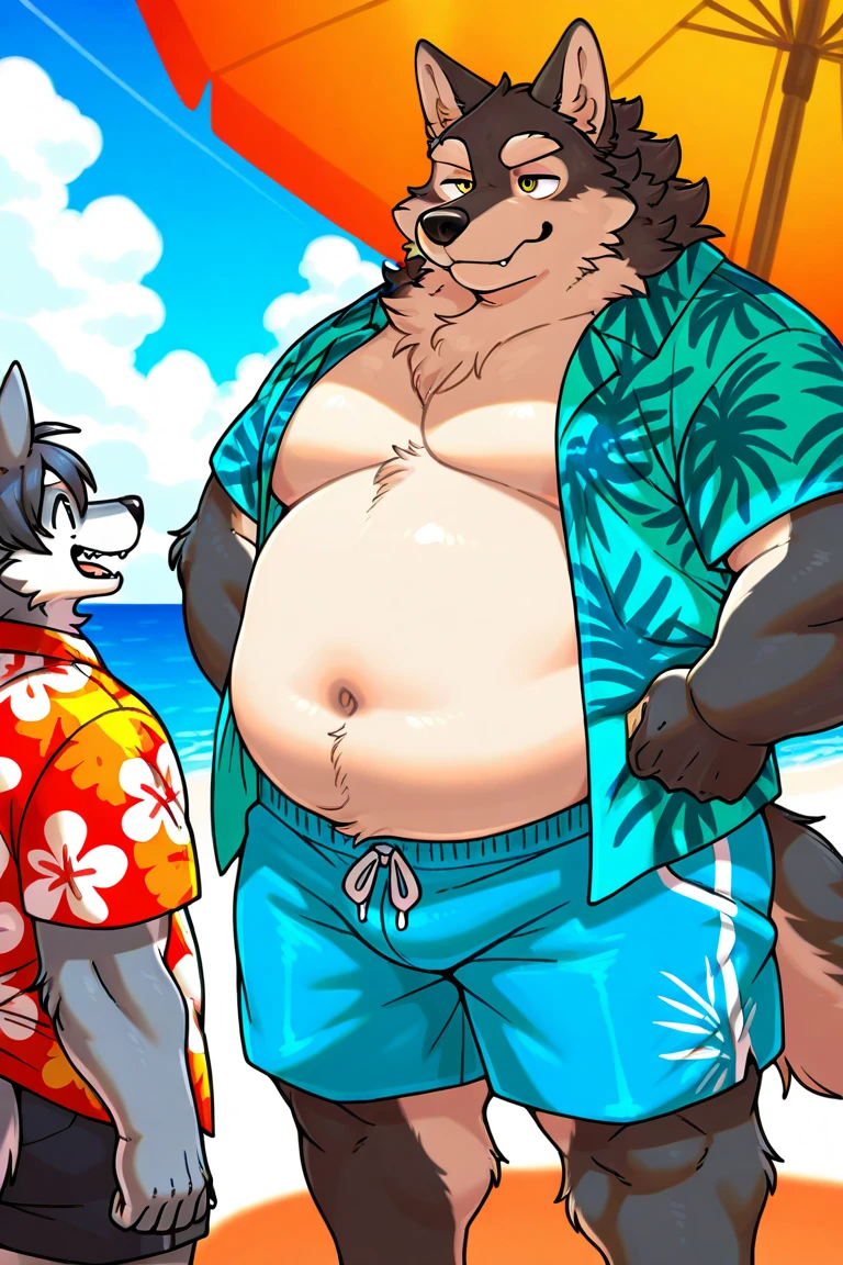 (by syuro, by zeklullaby, by thekinkybear), brothers, 2 males, big brother, little brother/son, 2 characters, boxers, big brother/father (orgasm, precum, cum in boxers, cum in pants, hand-free, erection under clothing), father and son (lore), duo, on the beach, NSFW