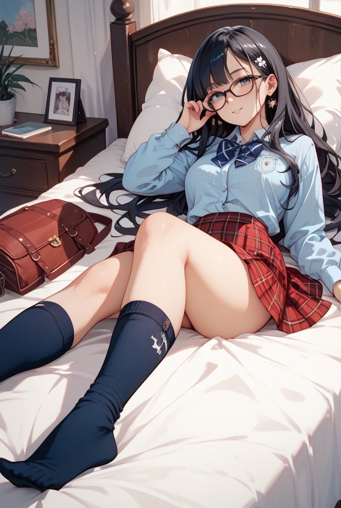 1 girl aged 15,メガネをかけた可愛い女の子が性的暴行を受けてshameずかしくて泣きそうになる.....,blush,Watery eye,shame,low braids with bangs,black haired,sweaty skin,Small breasts Small breasts、,Spread your legs wide and expose your pussy,photorealism,masterpiece,dog collar with chain around the neck, Face and chest stains、hide your breasts with your hands