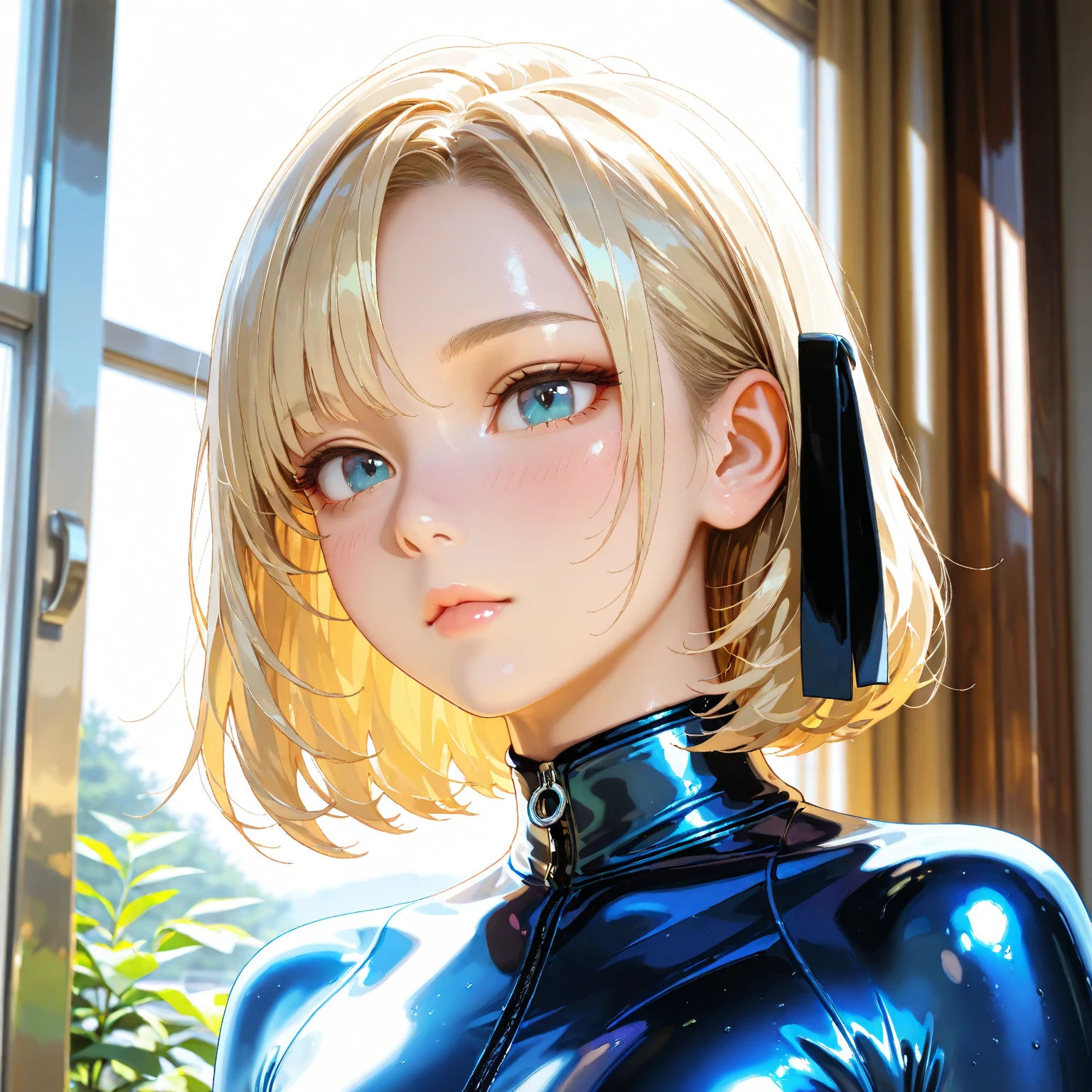 cinematic still Uzaki_Hana, blue_eyes, short_hair, grey_hair, large_breasts, friendly smile, shiny blue and white latex Evangelion plugsuit with glowing elements, ((muscular abs, muscular arms)), athletic body, perfect breasts, thin waist, sitting on a bench in a park with spectacular city view, looking at viewer, subtle friendly smile, light reflections, detailed face, masterpiece, best quality, highres, absurdres, ultra detailed, pretty eyes, semi realistic . emotional, harmonious, vignette, 4k epic detailed, shot on kodak, 35mm photo, sharp focus, high budget, cinemascope, moody, epic, gorgeous, film grain, grainy, (masterpiece), (best quality), (ultra-detailed), Uzaki_Hana, blue_eyes, short_hair, grey_hair, large_breasts, friendly smile, shiny blue and white latex Evangelion plugsuit with glowing elements, ((muscular abs, muscular arms)), athletic body, perfect breasts, thin waist, sitting on a bench in a park with spectacular city view, looking at viewer, subtle friendly smile, light reflections, detailed face, masterpiece, best quality, highres, absurdres, ultra detailed, pretty eyes, semi realistic, illustration, disheveled hair, detailed eyes, perfect composition, moist skin, intricate details, earrings, by wlop, Uzaki_Hana, blue_eyes, short_hair, grey_hair, large_breasts, friendly smile, shiny blue and white latex Evangelion plugsuit with glowing elements, ((muscular abs, muscular arms)), athletic body, perfect breasts, thin waist, sitting on a bench in a park with spectacular city view, looking at viewer, subtle friendly smile, light reflections, detailed face, masterpiece, best quality, highres, absurdres, ultra detailed, pretty eyes, semi realistic, highly saturated colors, atmosphere, deep rich vivid beautiful, ambient aesthetic, very inspirational, intricate, cinematic, stunning, creative, elegant, thought, epic, lovely, dramatic, breathtaking, full detail, vibrant color, amazing, awesome