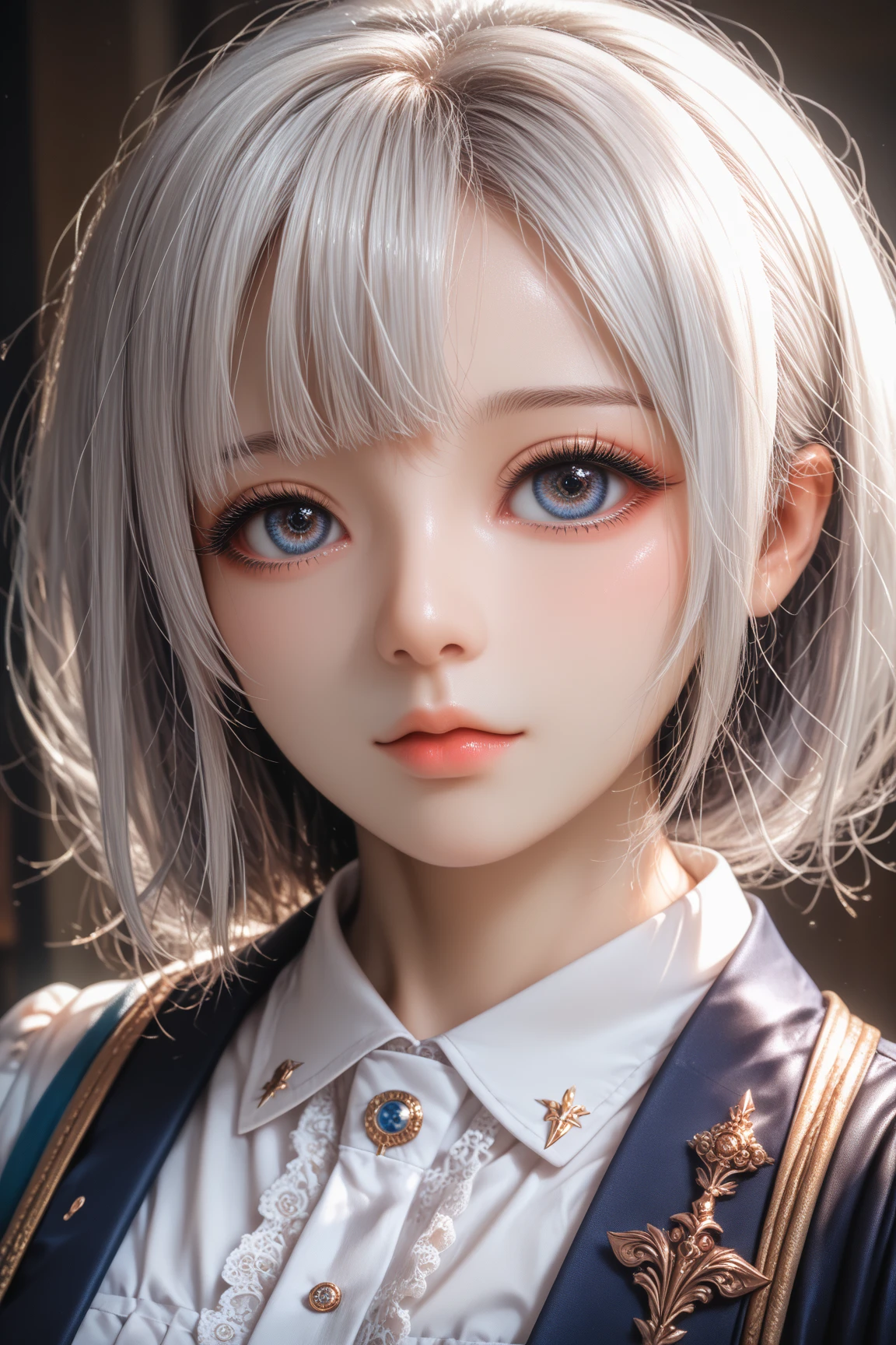 <lora:zheng:0.8>, 1girl , white hair,ultra high quality,hard focus, film grain,ultra high res, masterpiece, nice detailed eyes,<lora:elegantHanfuRuqun_v10:0.9>