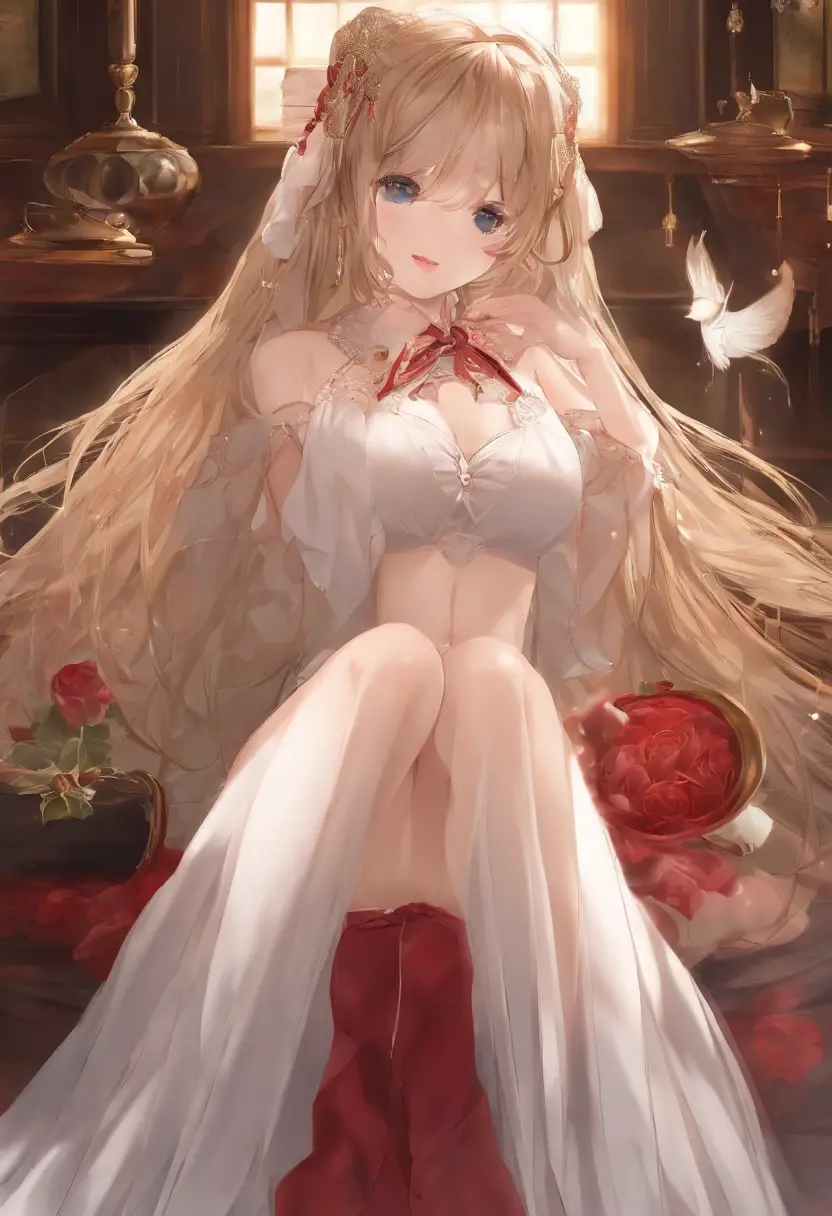  ((best quality)), ((masterpiece)), (detailed), 1girl, Character design, female, dynamic poses, long white grey hair, grey white eyes, very skinny, detailed, best quality, no accesoires around the neck, no shoes, prominent collarbones, skinny arms, flat stomach, visible hip bones, full body, blank white background, plain background, white background, red and white clothing, Bloodborne inspired, occult aesthetic, occult, detailed and intricate steampunk and detailed gothic, NSFW, Very dramatic and cinematic lighting, cosmic horror, grim-dark, side-lighting, perfect face, NSFW, Fluttering lace flared long knee length dress with frilly petticoats, knee length dress, pleated petticoats, petticoats gothic, complex lace boots, side-lighting, gothic aesthetic, wielding a mighty sword with mechanical components, mandalas, a fairy, various different types of insect wings, NSFW, full body, whole body, body, plain background, white background, blank background, no background, white background NSFW, chains, full body, whole body, head-to-toe NSFW 