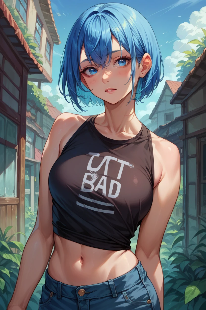 masterpiece, best quality,anime style, 1 girl,(((slender body))), (((small breast))), ((((breastfeeding a baby)))), (((breast milk))),(((Sports Bra,buruma))),(((((3 penis monkey grabbing the gir))))),((((restrained, arms behind back)))),((((cum facial)))), (beautiful face), (((short hair))), (((straight hair))), ((((blue hair)))),detailed beautiful skin, (perfect hands, perfect anatomy),scream