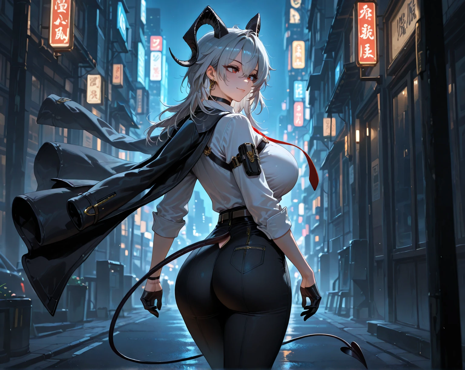 A fantasy Wasteland battles hand-in-hand through a wasteland full of pitfalls. The camera zooms in on the girl, capturing her determination. The cool girl, with wolf ears,wolf tail, wears thin leather armor and dark cloak. As the zoom progresses, the focus shifts to her hands, highlighting the worn and weathered textures that symbolize her journey and the hardships she has endured. This message is realized in a mixed-media sculptural style, combining elements of metalwork and textile art to represent the characters and their resilience in three-dimensional form.
