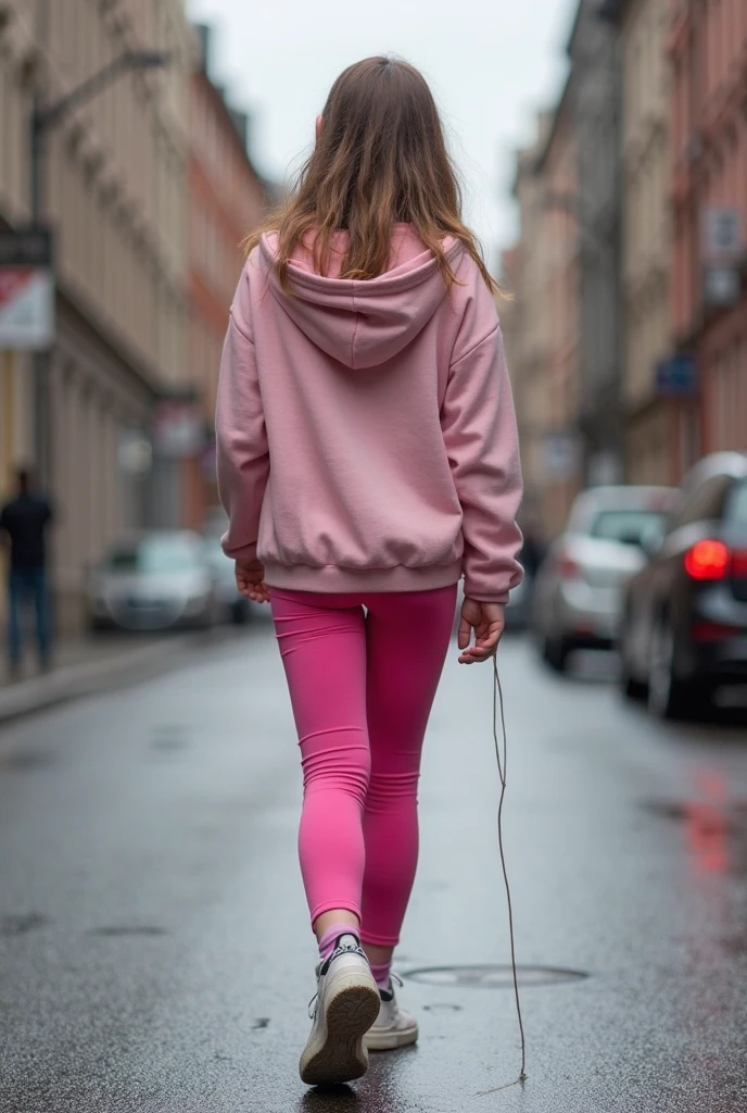 1girl, solo, woman lean forward in an alleyway, bent over, pink sweatshirt, blue leggings, sneakers, smirk, soft colors, bokeh, masterpiece, high quality, (high detailed skin:1.1)
<lora:anya_taylor_joy_lora_v01:1> anya96, blonde hair