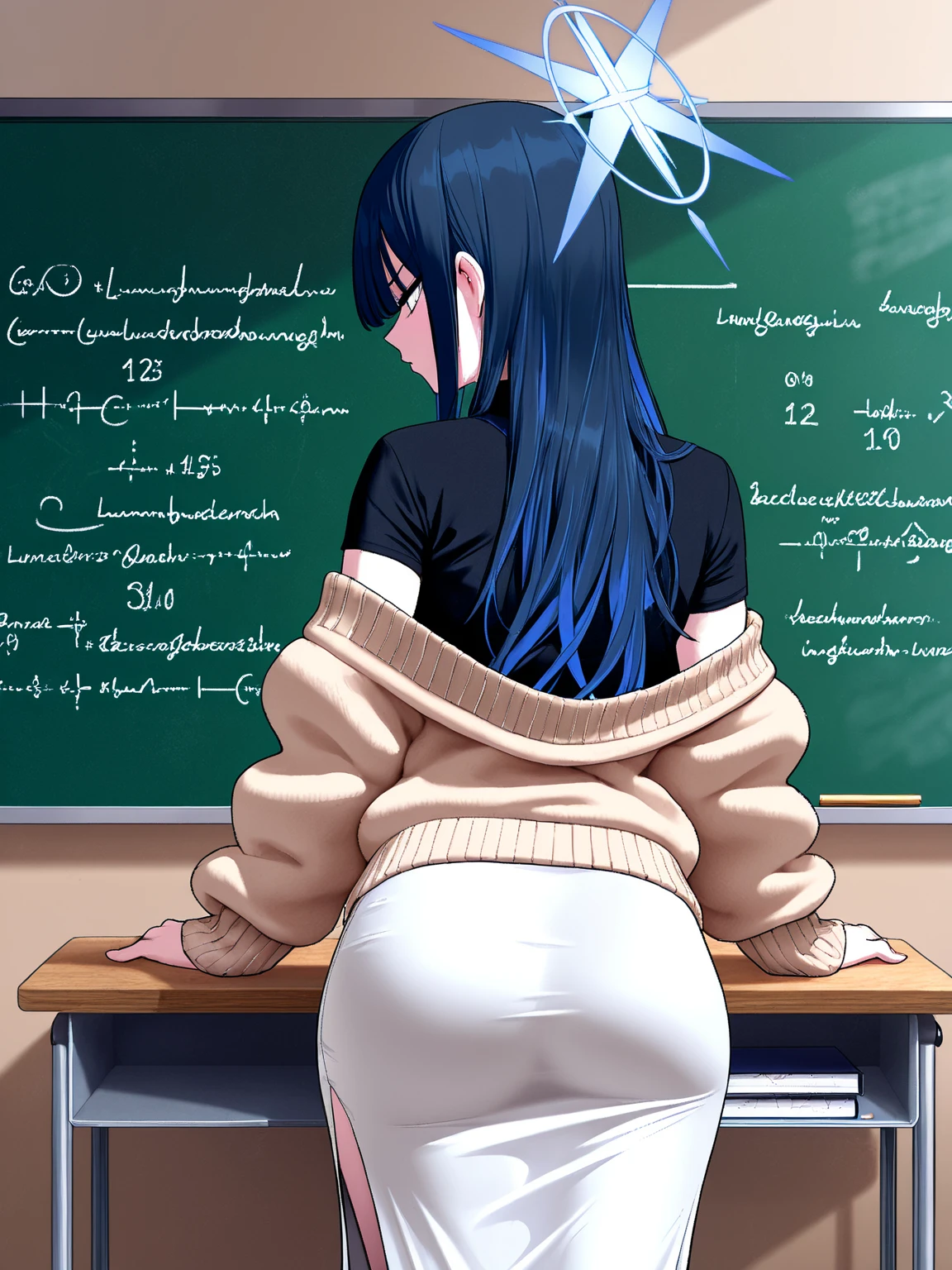 In a class who all girl goes naked after looking at the black board