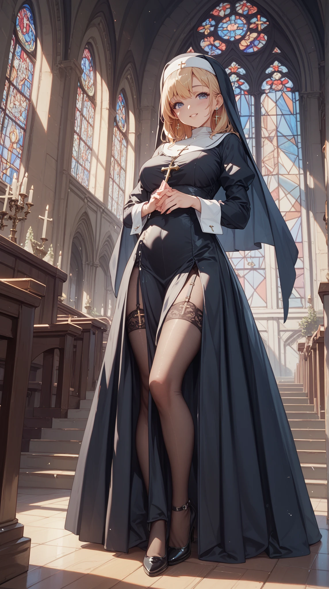 (extremely detailed CG unity 4k wallpaper),(masterpiece),(best quality),(ultra-detailed),(best illustration),(best shadow),(absurdres),(detailed background), black kimono, big bulge futanari, cumming under cloth, Detailed face, Detailed hair, Japanese, shy, blush, smile, Rich, Mansion setting, long black hair, black garter belt, black stocking