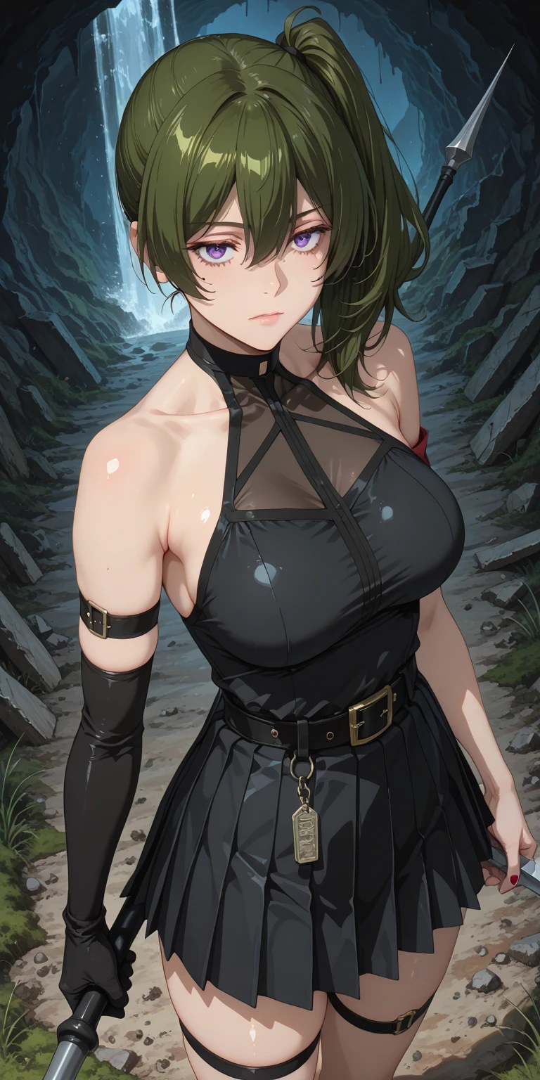 (((pixel-perfect, detail-perfect))), 独奏, 1girl, fubuki,collared dress, collarbone, necklace, looking at viewer, Open mouth、Torn clothes、Sweat、belly button、Upper body naked、blush、Embarrassing、regrettable、it hurts、tears、(In the cave),(monster),(((Many tentacles wrapped around the body))), One girl, alone, (white girly dress),((Many tentacles bind his arms)), ((Narrow waist)),Large Breasts,Troubled expression