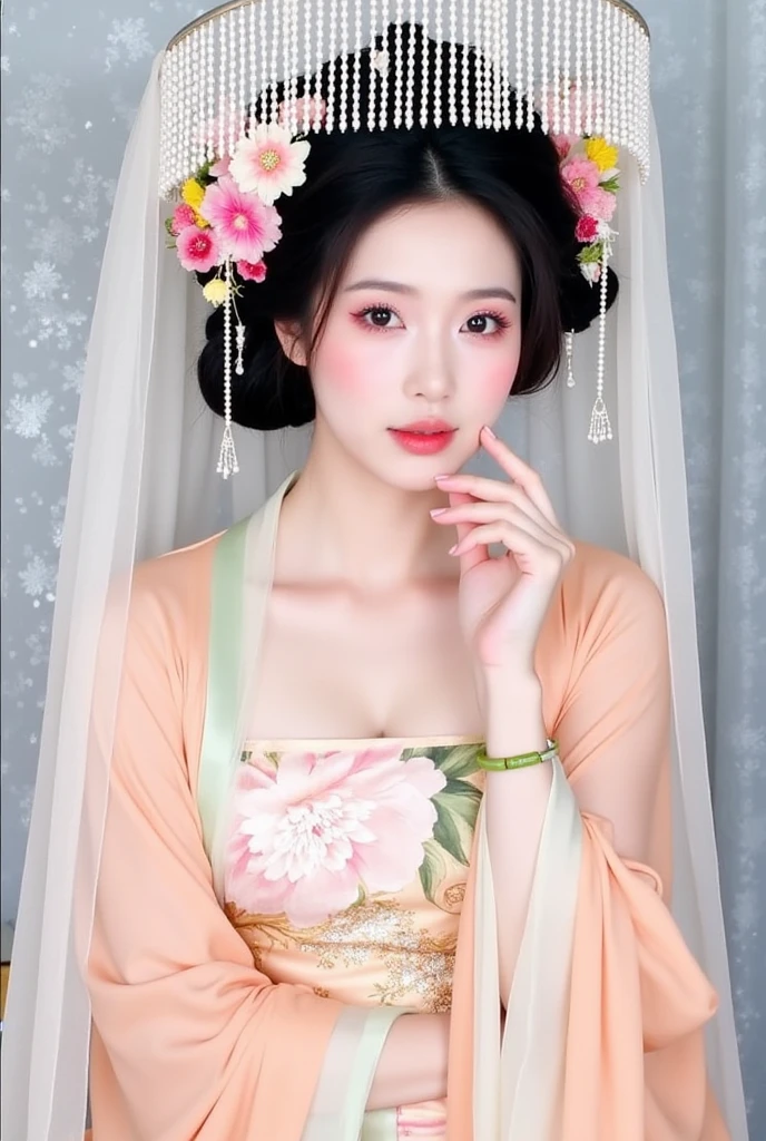 Chinese actress Zhou Xun in The Legend of Ruyi(Zhou Xun)I saw a similar face from the Qing Dynasty. I'm looking at the empress's big breasts, belly and pubic hair.
Naked without underwear, nude hairstyle with flashy flowers on both sides of the head decorated with large flowers、Her hair is tied up and pulled up, and her sexy breasts and stomach are exposed.、Large breasts are visible when naked、The naked Manchu's clothes are open at the front。Tie your bangs up.、Hair tied up and pulled up on stone pavement outside a palace in China during the Qing dynasty