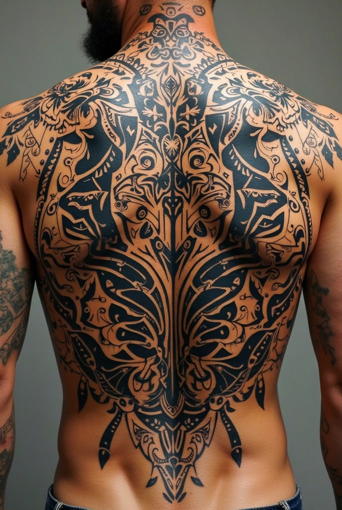 Back Tattoo, tribal tattoo