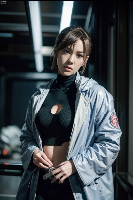 (High resolution、masterpiece:1.2)、Super detailed、(Photorealistic:1.37)、SF、Adventurer、Explore ancient ruins、Gorgeous detailed face and figure、Ideal proportions、Big Breasts、Beautiful long straight hair tied in a braided ponytail、blonde、(stylish、Holographic Coat:1.4)、Dynamic pose、Dynamic angle、treasure hunter、interstellar background、Advanced technology、Glowing Light、Extraterrestrial relics、Exciting action、Breathtaking landscapes、Amazingly detailed alien architecture、Ethereal colors、天bodyの雰囲気、Out-of-this-world scenery、laser weapon、Intense emotions、Adrenaline-pumping adventure、Thrilling suspense、Action-packed quests、Distant future、A young and beautiful woman、見事な特徴と完璧なbody型で、大胆かつ恐れを知らないtreasure hunterとして描かれ、Explore the depths of ancient extraterrestrial ruins in outer space、This work、信じられないほどのHigh resolution(highest quality、4k、8k、High resolution、masterpiece:1.2)とSuper detailed(Photorealistic:1.37)Proud of its depiction of、The face of the hero、body、Captures every intricate detail of the surrounding environment、SFジャンルに重点を置いたThis work、Advanced technology、魅惑的なinterstellar background、Introducing the scenery of another world。キャラクターのDynamic poseと角度が、It adds energy and a sense of adventure to the scene.。彼女の長く美しいblondeの髪は細心の注意を払ってポニーテールに編み込まれており、Enhances aesthetic appeal、全body的な外観に優雅さを加えています、treasure hunterとして、She encounters various relics and ancient structures、それらは絶妙なディテールでEthereal colorsで描かれ、The celestial atmosphere captivates the audience.、In this work、The protagonist engages in a thrilling quest、It also features intense emotions and adrenaline-pumping action as you face dangerous challenges.、laser weaponと未来的な要素がSFの雰囲気を醸し出し、視聴者に視覚的に驚異的で没入感のあるbody験を提供します、mynatalee woman、cr1r3、natural breasts