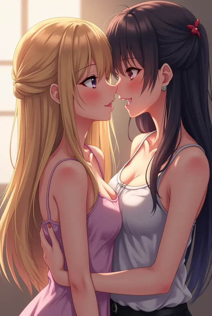 Girl Made her feet licked by another Girl ,in Naruto Style both have 19 y olds
