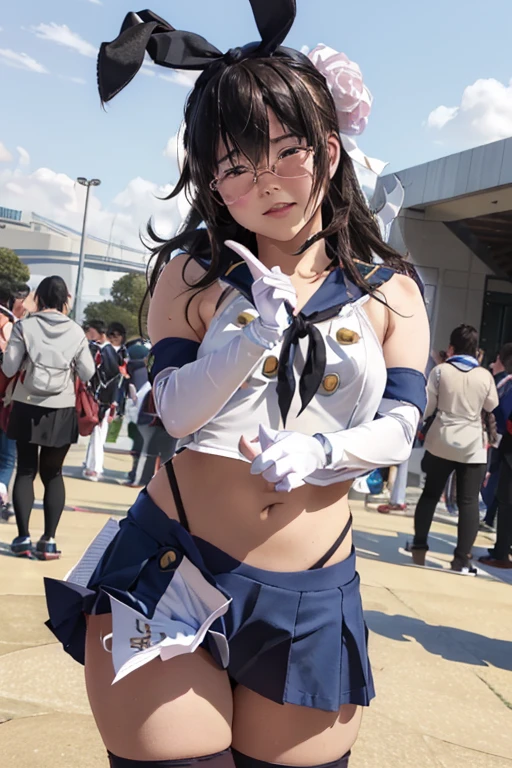 A big  wowen in anime cosplay