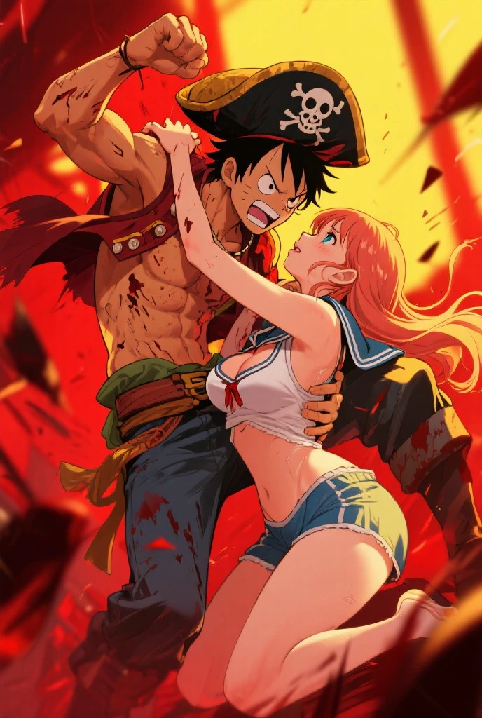 Luffy suce nami