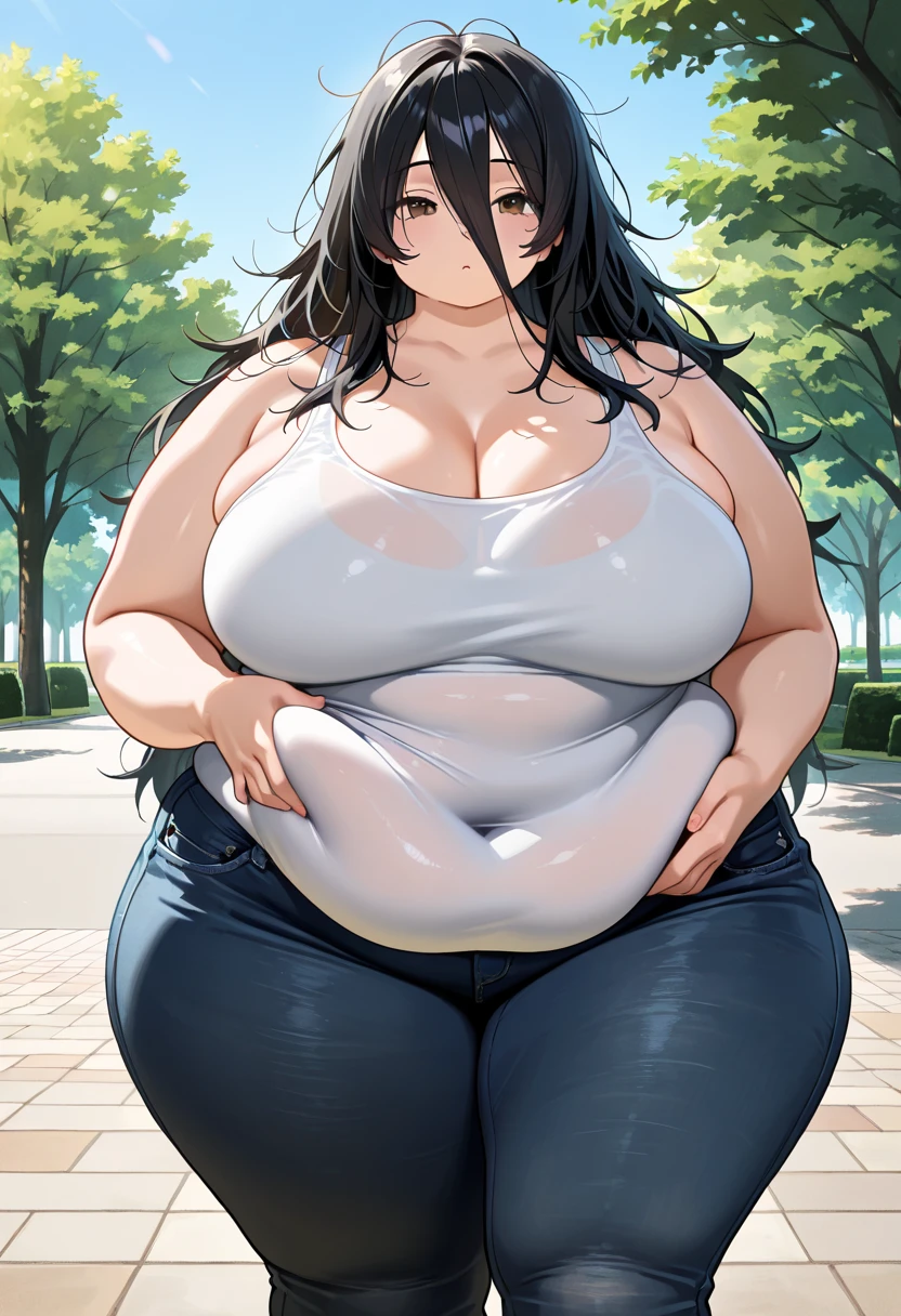 fat, large belly, standing, big belly, very fat, large stomach, chubby (best quality, masterpiece), fat belly, Akane Kurokawa, Akane, fat, large belly, standing, grabbing belly, very fat, large stomach, chubby (best quality, masterpiece), fat belly, at, large belly, standing, grabbing belly, very fat, large stomach, chubby (best quality, masterpiece), kimono, wearing a kimono