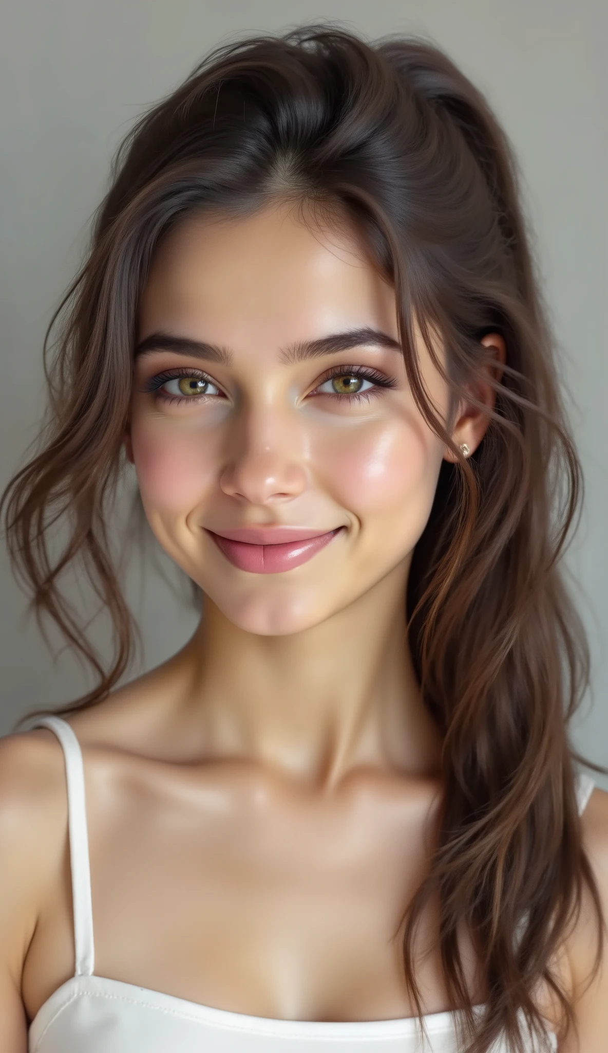 pony tail girl portrait